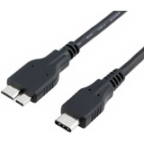 Кабель microUSB B (M) - USB Type-C, 0.5м, 5bites TC303-05