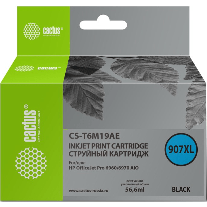 Картридж Cactus CS-T6M19AE Black