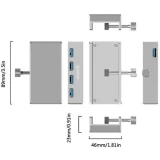 USB-концентратор Orico MH4PU Silver (MH4PU-SV)