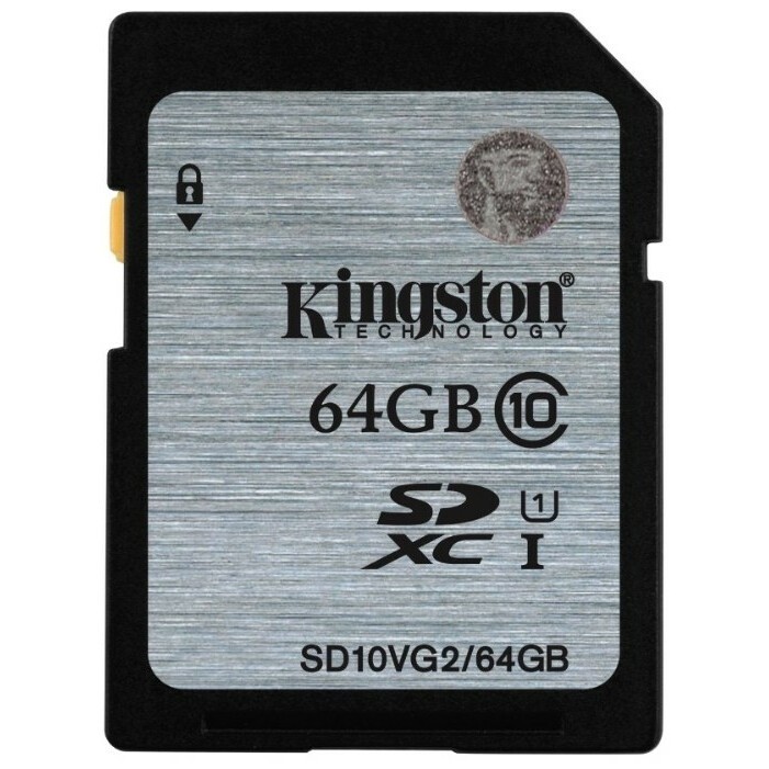 Карта памяти 64Gb SD Kingston (SD10VG2/64GB)