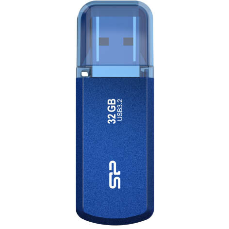 USB Flash накопитель 32Gb Silicon Power Helios 202 Blue (SP032GBUF3202V1B)