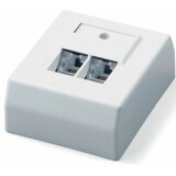 Розетка RJ-45 Hyperline SB-GTS2-8P8C-C6-SH-WH