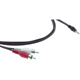 Кабель 3.5 Jack (M) - 2x RCA (M), 10.6м, Kramer C-A35M/2RAM-35