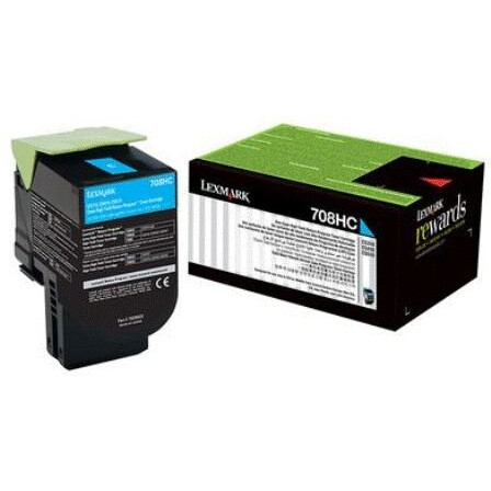 Картридж Lexmark 70C8HCE Cyan - 70C8HC0/70C8HCE/70C0H20