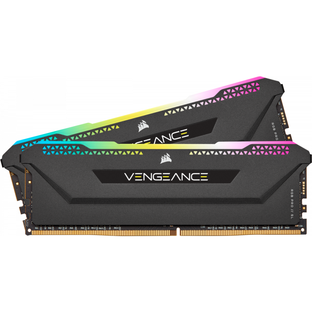 Оперативная память 16Gb DDR4 3200MHz Corsair Vengeance RGB PRO SL (CMH16GX4M2E3200C16) (2x8Gb KIT)