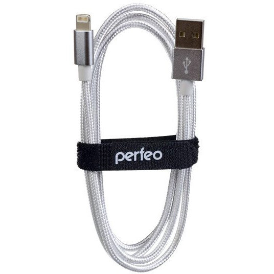 Кабель USB - Lightning, 1м, Perfeo I4301