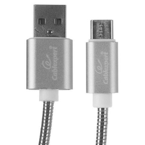 Кабель USB - USB Type-C, 1м, Gembird CC-G-USBC02S-1M