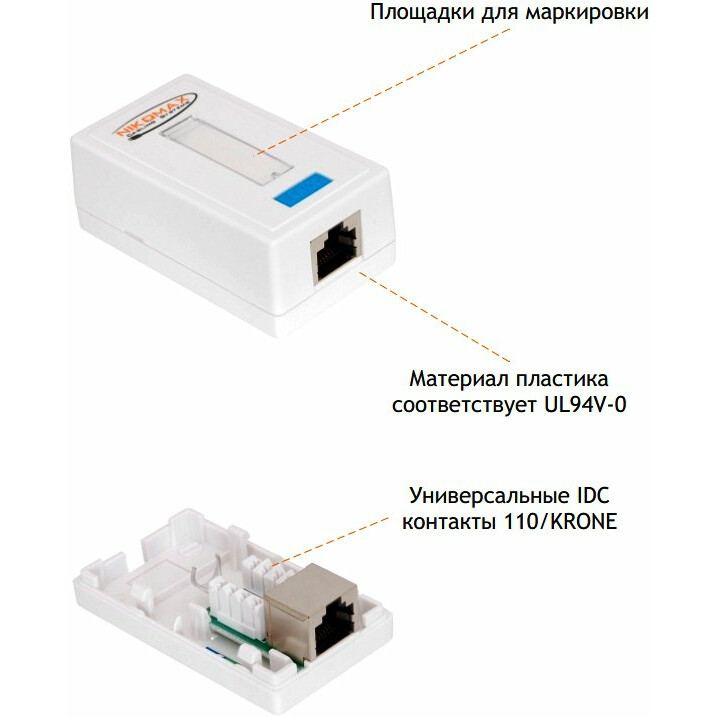 E внешнее. NMC-wo1ud2-WT настенная розетка NIKOMAX. Розетка для интернета / телефона NIKOMAX NMC-wo1ud2-ft-St-WT, белый. NMC-wo1sd2-WT,настенная розетка NIKOMAX, 1 порт, кат.5e, rj45/8p8c. NIKOMAX розетка rj45.