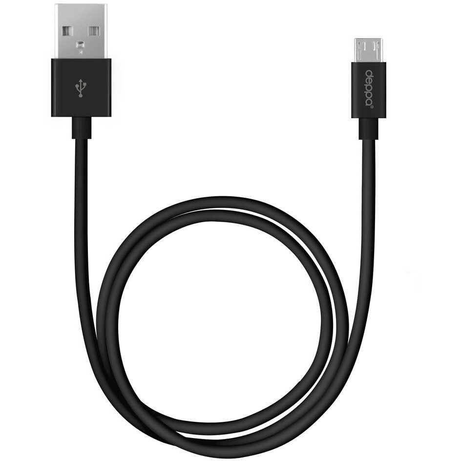 Кабель USB A (M) - microUSB B (M), 2м, Deppa 72205