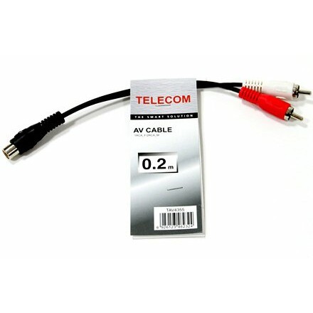 Переходник RCA (F) - 2x RCA (M), Telecom TAV4355-0.2M