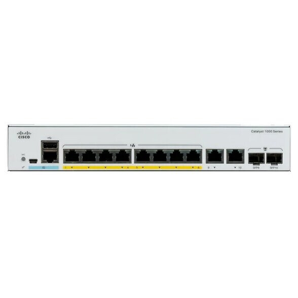 Коммутатор (свитч) Cisco C1000-8P-2G-L