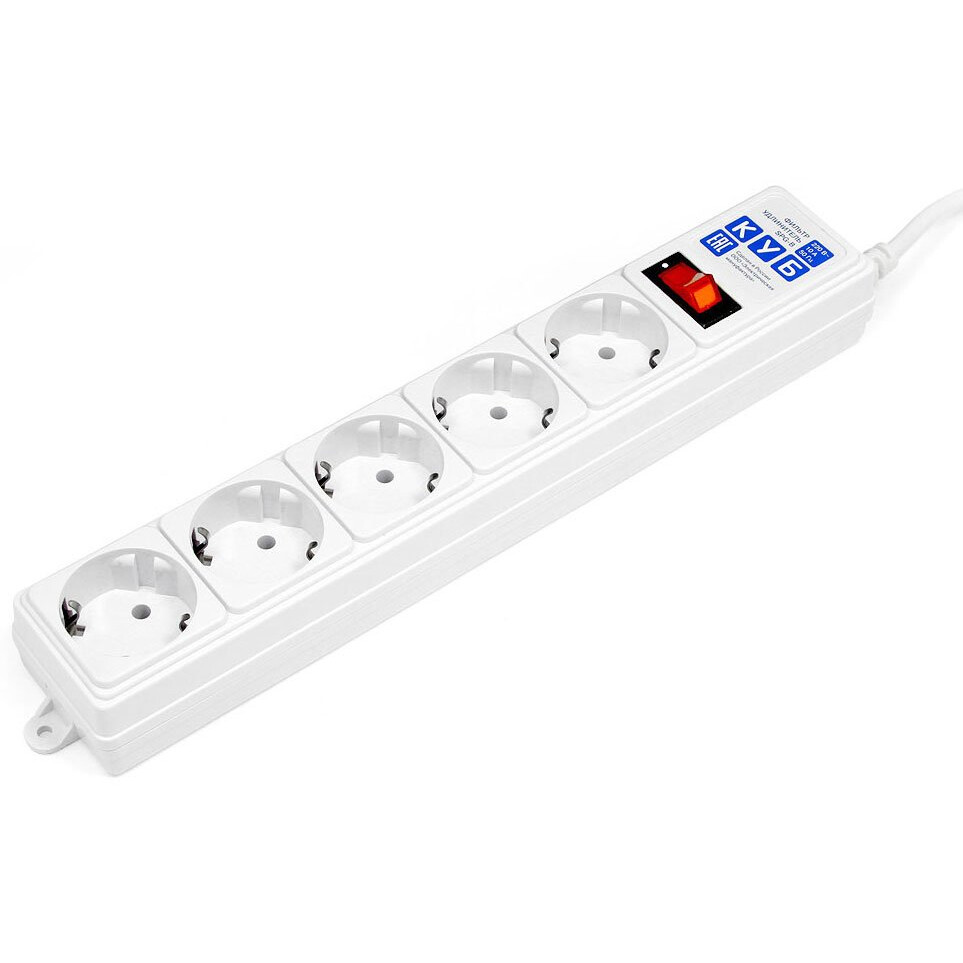 Сетевой фильтр Power Cube SPG-B-0.5М 0.5m White - SPG-B-0,5М