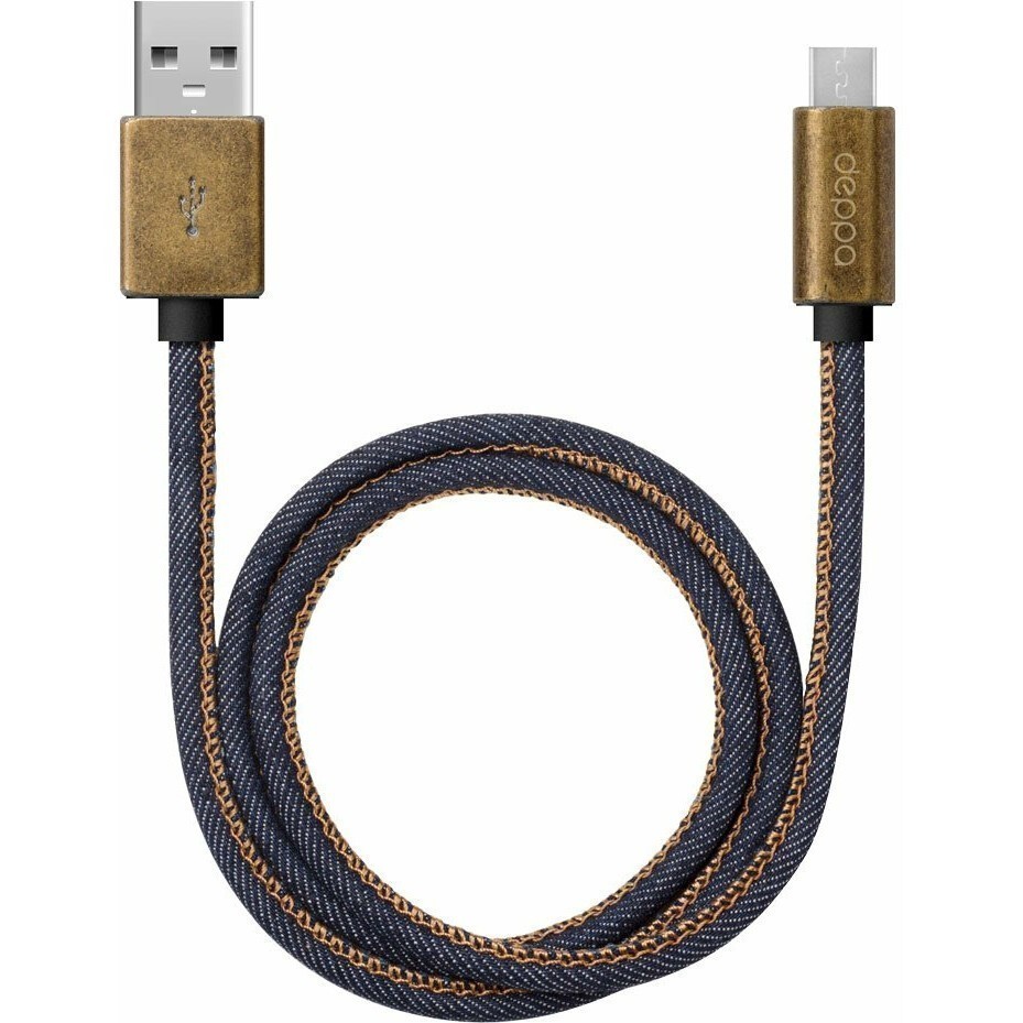 Кабель USB A (M) - microUSB B (M), 1.2м, Deppa 72276