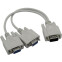 Разветвитель VGA (M) - 2x VGA (F), 0.3м, ExeGate EX-CC-VGA-15M2x15F-0.3 - EX284939RUS