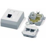 Розетка RJ-45 Hyperline SB-GTS1-8P8C-C6-WH