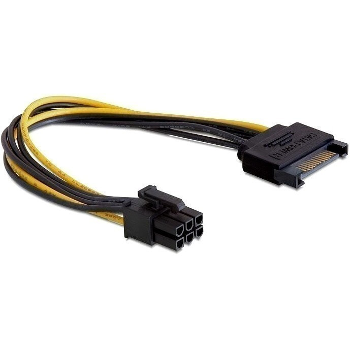 Переходник SATA - PCI-E 6-pin, Gembird CC-PSU-SATA