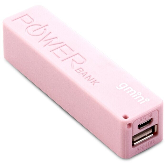 Внешний аккумулятор Gmini mPower GM-PB-026 Pink - GM-PB026-P