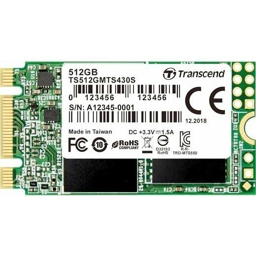 Накопитель SSD 512Gb Transcend MTS430 (TS512GMTS430S)