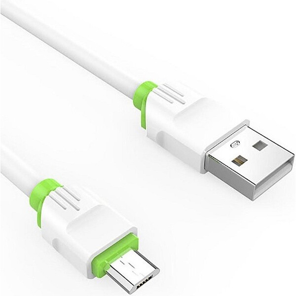 Кабель USB A (M) - microUSB B (M), 1м, LDNIO LS34 White - LD_B4506