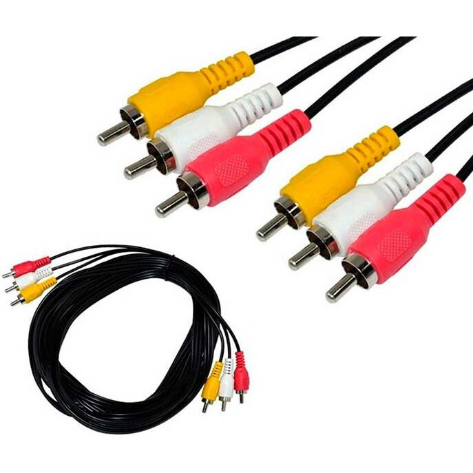 Кабель 3x RCA (M) - 3x RCA (M), 2м, 5bites AC3R-020M