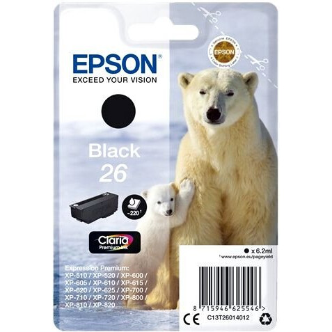 Картридж Epson C13T26014012 Black