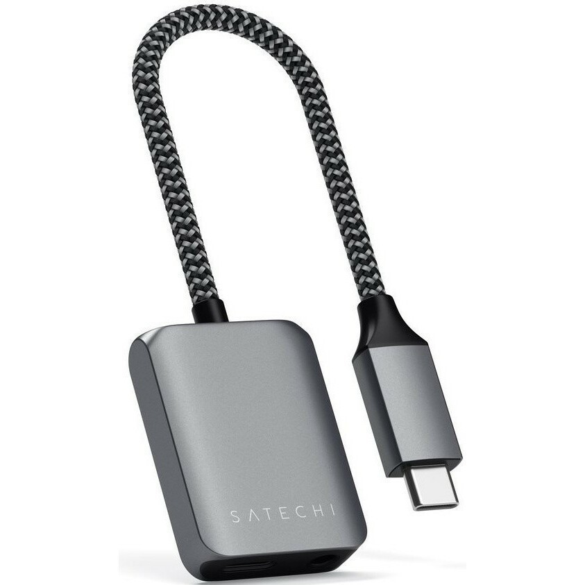 Переходник USB Type-C - 3.5 Jack/USB Type-C, Satechi ST-UCAPDAM