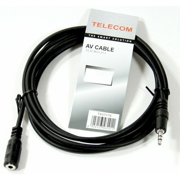 Кабель удлинительный 3.5 Jack (M) - 3.5 Jack (F), 3м, Telecom TAV7179-3M