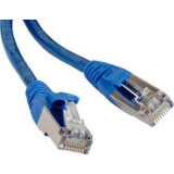 Патч-корд Hyperline PC-LPM-STP-RJ45-RJ45-C5e-1M-LSZH-BL, 1м