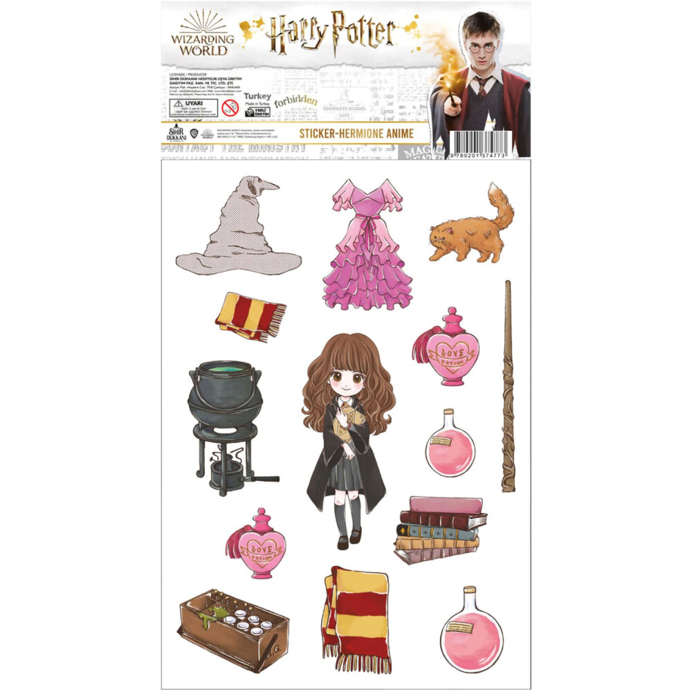 Стикеры Sihir Dukkani Harry Potter Hermione Anime (ST010)