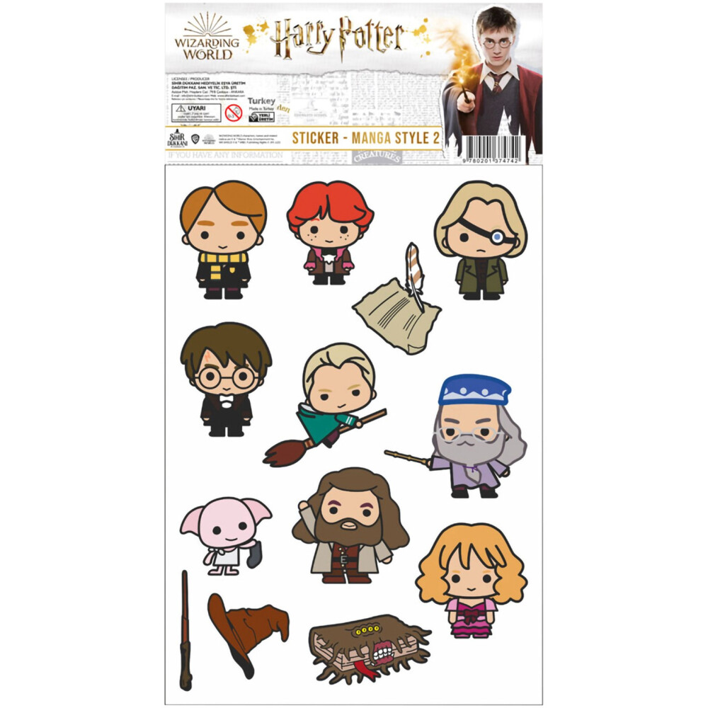 Стикеры Sihir Dukkani Harry Potter Manga Style 2 (ST008)