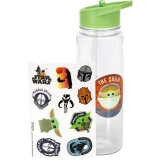 Бутылка Paladone Mandalorian The Child Plastic Water Bottle with Stickers (PP7341MAN)