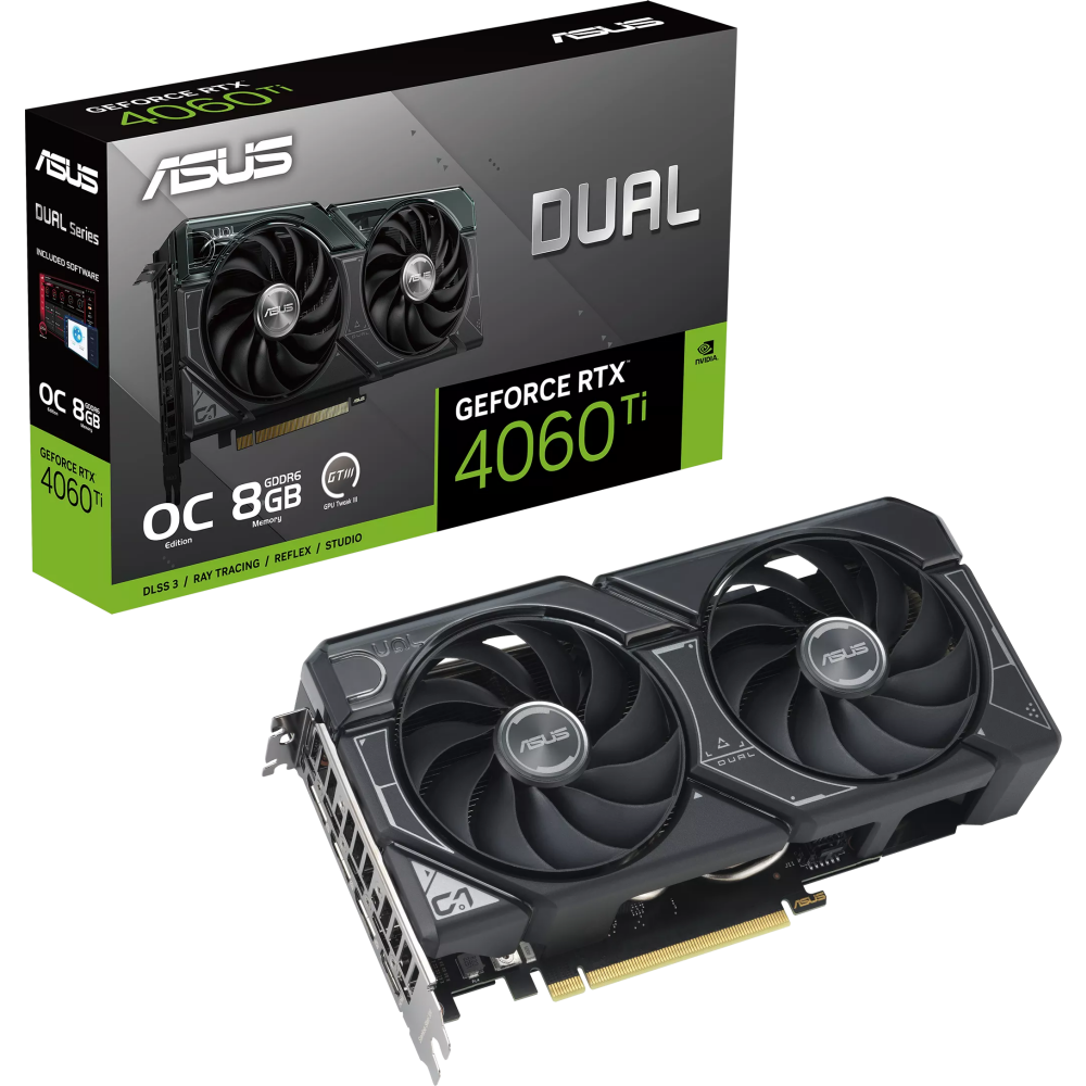 Видеокарта NVIDIA GeForce RTX 4060 Ti ASUS 8Gb (DUAL-RTX4060TI-O8G): купить  в интернет магазине Регард Москва: цена, характеристики, описание, отзывы