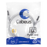 Патч-корд Cabeus PC-SSTP-RJ45-Cat.6a-1m-LSZH, 1м