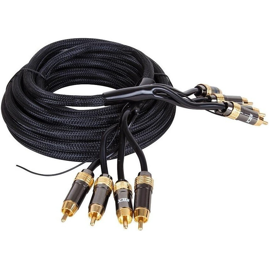 Кабель 4x RCA (M) - 4x RCA (M), 5м, KICX RCA-06 - 9100178