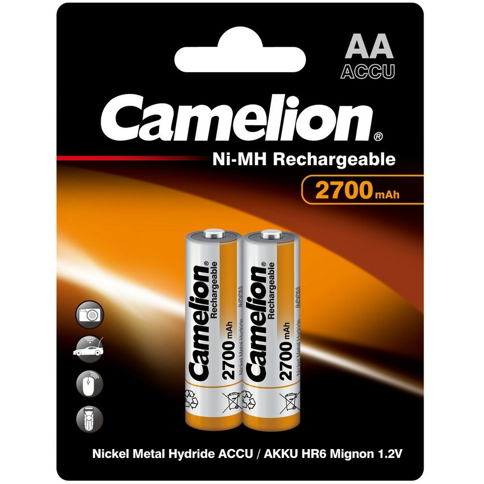 Аккумулятор Camelion (AA, 2700mAh, 2 шт.) - NH-AA2700BP2