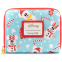 Кошелёк Loungefly Disney Seasonal Snowman Minnie Mickey AOP Zip Around Wallet - WDWA1785