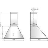 Вытяжка Elikor Омега 60Н-650-К3Д Stainless Steel/Stainless Steel (943894)