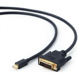 Кабель Mini DisplayPort (M) - DVI (M), 1.8м, ExeGate EX-CC-mDPM-DVIM-1.8 (EX294715RUS)