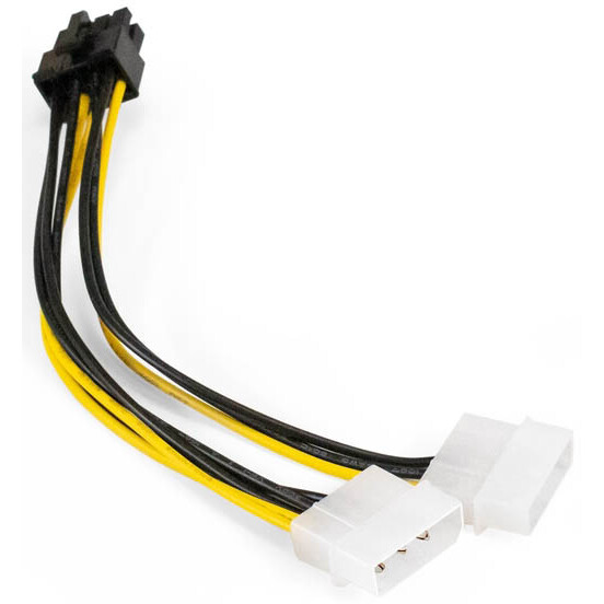 Переходник 2x Molex - PCI-E 8-pin, ExeGate EX-CC-PSU-62 - EX294788RUS