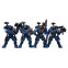 Набор JOYTOY Warhammer 40K Vanguard Space Marines Ultramarines Incursors 4PC - JT1286