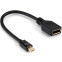 Переходник Mini DisplayPort (M) - DisplayPort (F), ExeGate EX-CC-mDPM-DPF-0.15 - EX294716RUS