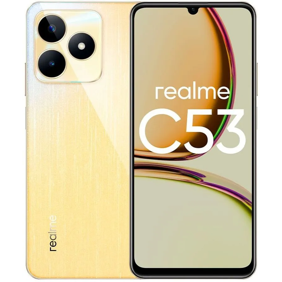 Смартфон Realme C53 6/128Gb Champion Gold: купить в интернет магазине  Регард Москва: цена, характеристики, описание, отзывы