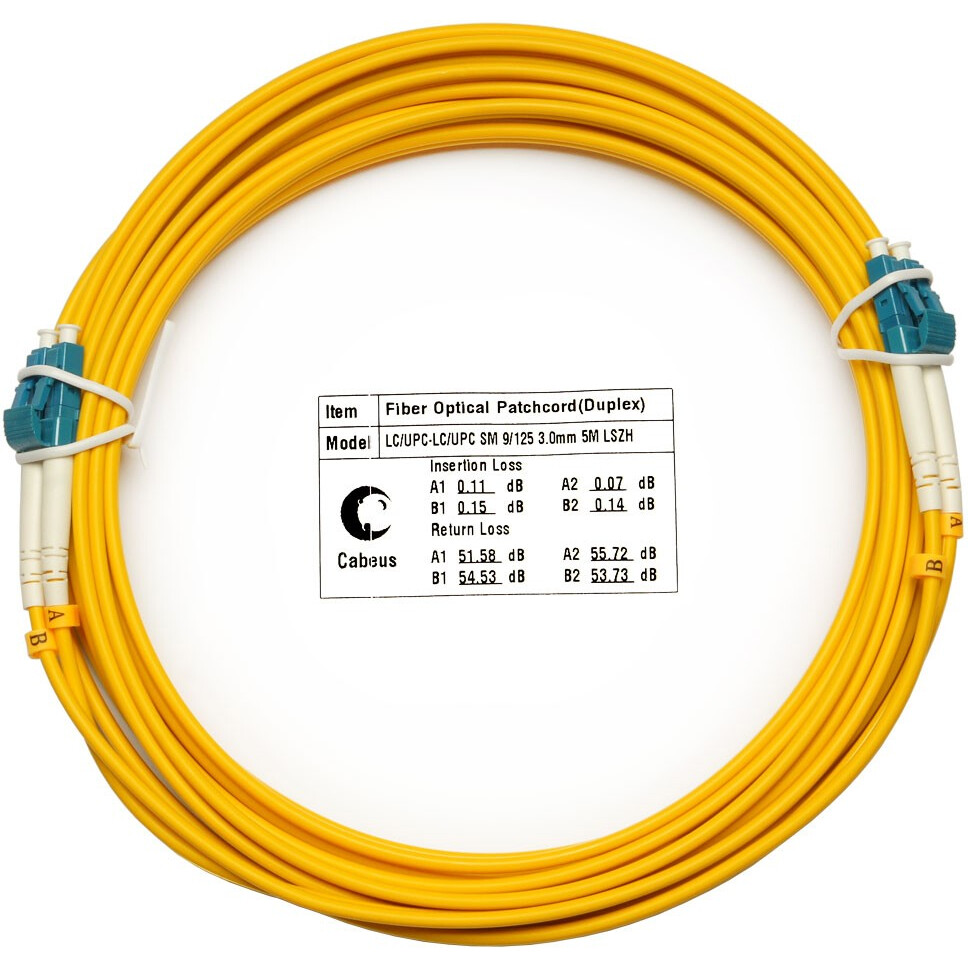 Патч-корд Cabeus FOP(d)-9-LC-LC-5m, 5м