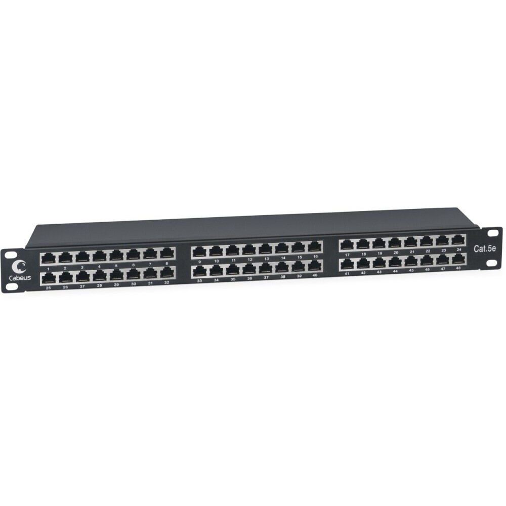 Патч-панель Cabeus PLHD-48-Cat.5e-SH-Dual IDC-1U