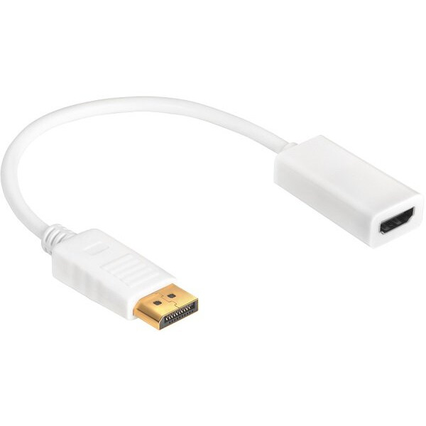 Переходник DisplayPort (M) - HDMI (F), 0.1м, Greenconnect GCR-ADP2MHDW