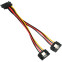 Разветвитель SATA - 2x SATA, 0.2м, Cablexpert CC-SATAM2F-20CM - фото 2