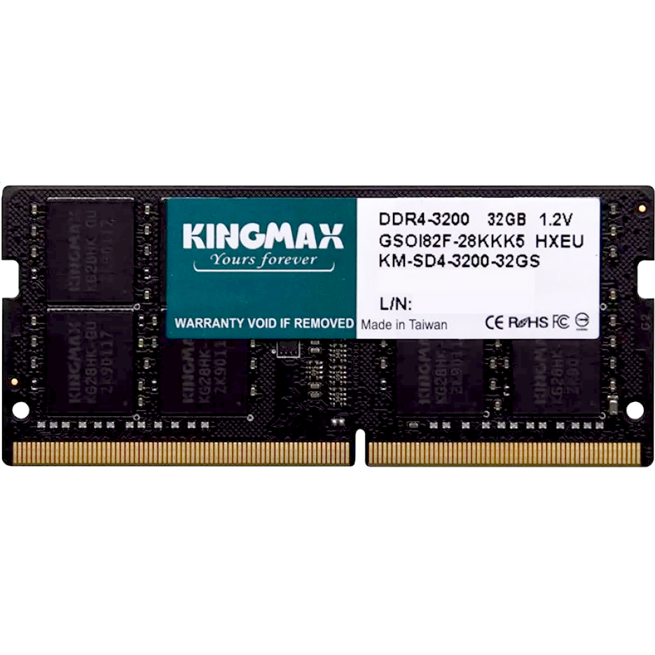 Оперативная память 32Gb DDR4 3200MHz Kingmax SO-DIMM (KM-SD4-3200-32GS)