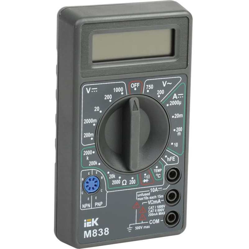 Мультиметр IEK UNIVERSAL M838 - TMD-2S-838