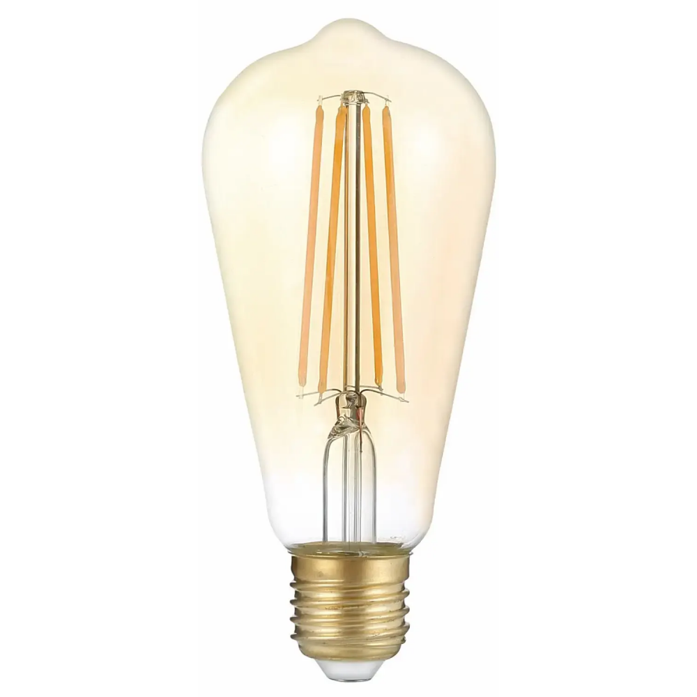 Светодиодная лампочка Gauss Filament ST64 Golden 2400K (8 Вт, E27) - 157802008