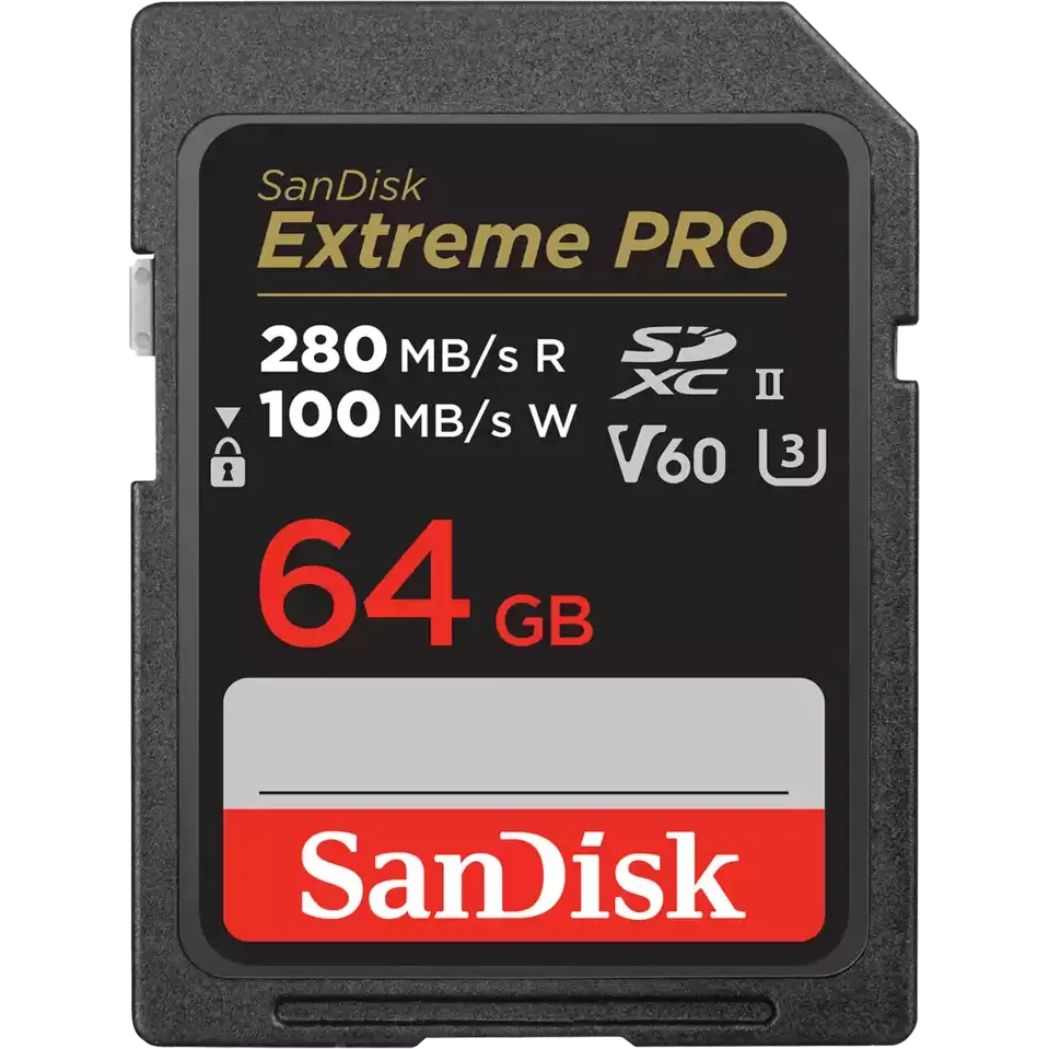 Карта памяти 64Gb SD SanDisk Extreme Pro (SDSDXEP-064G-GN4IN)